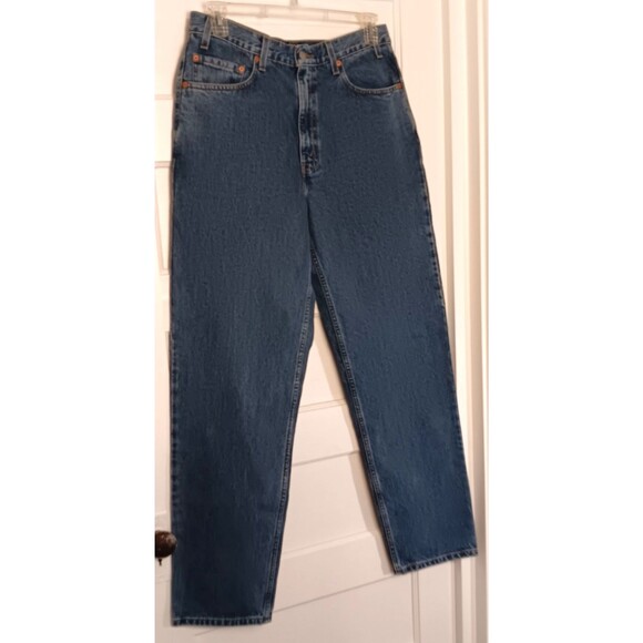 Vtg Levis 550 Jeans Men 36x33 Blue Denim Relaxed Tapered 90s Y2K NEW DEADSTOCK - Picture 3 of 8